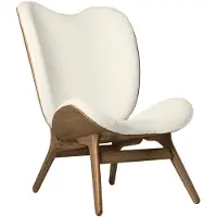 UMAGE A Conversation Piece Lounge Chaise longue Dark Oak | Teddy White