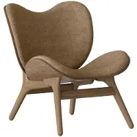 UMAGE A Conversation Piece Chaise Longue Low Dark Oak | Sugar Brown