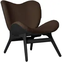 UMAGE A Conversation Piece Chaise Longue Low Black Oak | Teddy Brown