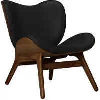 UMAGE A Conversation Piece Chaise Longue Low Dark Oak | Black