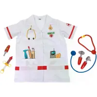 KleinToys Déguisement - 6 Parties - Blouse de médecin av. Outils - - 3-6 ans - Costumes