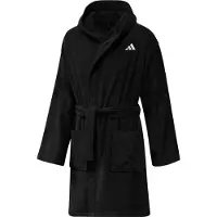Adidas Hooded Dressing Gown Bathrobe Noir L