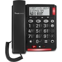 Amplicomms BIGTel 48 Plus, Großtastentelefon Dark Grey