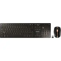 Cherry JD-9100DE-2 DW 9100 SLIM Tastatur-Maus-Set kabellos schwarz