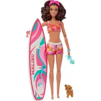 Barbie Surf + Accy Doll Rose Enfants