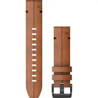 Garmin Bracelet en Cuir Brun 22 mm