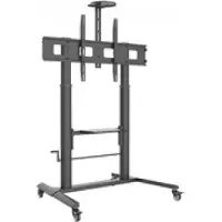 Techly ICA-TR230, chariot multimédia, noir, écran plat, 120 kg, 132,1 cm (52"), 2,79 m (110")