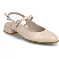 Wonders pour femme. B-9703_2024_6610 Chaussures en cuir nude Oriana (37), 1 à 3 cm, Boucle, Casuel, Classique, Vernis