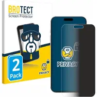 BROTECT Film anti-regards Anti-Spy Privacy Film de protection contre la lumière bleue (Apple iPhone 16 Pro), Téléphone portable : film de protection, Bleu