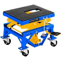MSW Expondo Pont élévateur à ciseaux avec roulettes - 135 kg