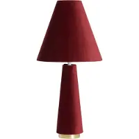 Light & Living - lampe de table - Devia - rouge - textile - lampe d'ambiance - E27 - 1891517