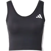 Adidas Train Essentials 3 Stripes Crop Sleeveless T-shirt Noir XS Femme