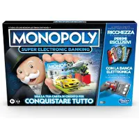 Hasbro Monopoly Super Electronic Banking Monopoly Super Electronic Banking Jeu de société Simulation économique