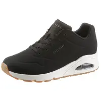 SKECHERS Baskets basses 'UNO - STAND ON AIR' noir / blanc