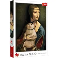 Trefl Puzzle 1000 Dame au chat 10663