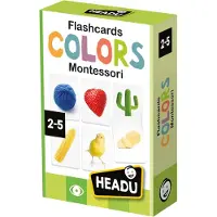 HEADU Cartes éducatives Couleurs d'apprentissage, + 2 ans,