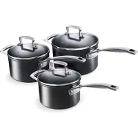 Le Creuset Steelpannen Set 3 delig