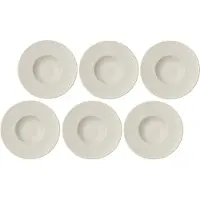 Villeroy & Boch Assiette à Pâtes Villeroy & Boch Manufacture Rock Blanc 29 cm (Lot de 6)