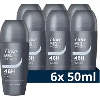 Dove Lot de 6 déodorants à bille - 50 ml - Men+Care Classic