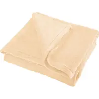 Teesa Couverture polaire 150x200 cm - Crème (200 x 150 cm)