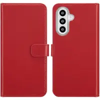 Selencia Étui portefeuille en cuir véritable Samsung Galaxy A26 - Rouge
