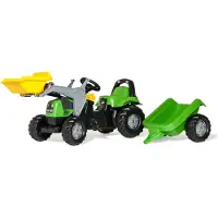 Rolly Toys Trettraktor Deutz-Fahr 5115 G TB mit Anhönger + Frontlader, grön