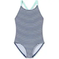 Schiesser Maillot de bain ' Aqua Kids Girl ' bleu / aqua / blanc