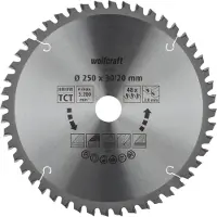 Wolfcraft 1 lame de scie à onglet HM 48 dents ø250mm