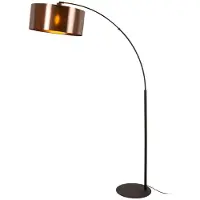Lucide Lampe à arc de conception Rankos Noir