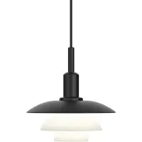 Louis Poulsen PH 3/3 Suspension Metal Black | Opal Glass