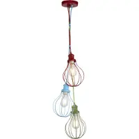 Searchlight KIDS 3-flamme MU-flammeI DROP BALLOON CAGE Suspension MU-flammeI - COLOUR