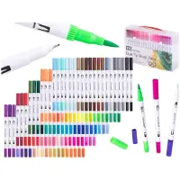 Ikonka Marqueurs de couleur Marqueurs Set 100 pcs. (100x)