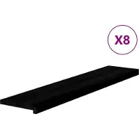 vidaXL Marches d'escalier 8 pcs marron foncé 120x25x2 cm chêne massif