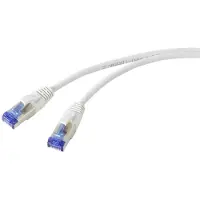 Renkforce RF-5266148 Câble réseau RJ45, câble patch CAT 6a S/FTP 20.00 m Gris Sl (S/FTP, CAT6a, 20 m)