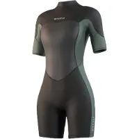 Mystic Shorty à Manches Courtes Avec Fermeture éclair Au Dos Pour Femme Brand Flatlock 3/2mm