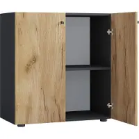 VCM Armoire de bureau Livres Dossiers Meuble de bureau Armoire Lona 2 portes battantes Armoire de bureau Livres Dossiers Meuble de bureau Armoire Lona 2 portes battantes