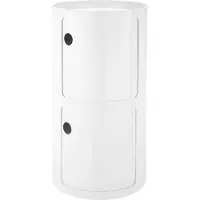 Kartell Componibili Classic Big Round Unité de Rangement 2 high elements | White