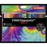 Stabilo Crayons de couleur - Aquacolor Arty - 36 pces - Multicol - - UneTaille - Set de Coloriage
