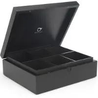 Bredemeijer 18400 Coffee Capsules Storage Box 6 Compartments Gris