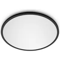 Philips Plafonnier , Superslim, dimmable, Noir, Bureau / espaces de travail, Métal