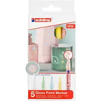 Edding Marqueurs à peinture brillante 5 pcs Multicolore 751