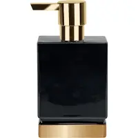 Spirella ROMA Distributeur de savon - 17x9x4,5cm - Noir / Doré