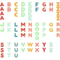 Hape Lettres magnétiques pastel Jouet éducatif Alphabet