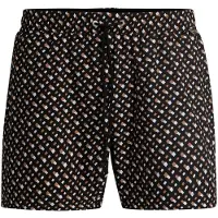 BOSS Shorts de bain 'Manu New' umbra / noir / blanc