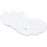 BOSS Lot de trois paires de chaussettes invisibles en coton mélangé