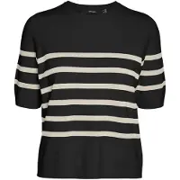 Vero Moda Pull-over 'VMSaba' crème / noir