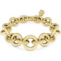 BOSS Bracelet doré à maillons ronds et ovales