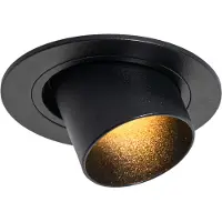 QAZQA Spot encastré moderne noir orientable GU10 35 mm rond - Installa