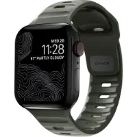 Nomad Bracelet Sport FKM pour Apple Watch | 44/45/46/49 mm - Ash Green
