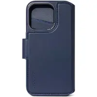 Decoded Portefeuille détachable 2 en 1 en cuir Apple iPhone 15 - True Navy